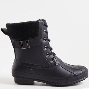 Torrid || Black Duck Boots || 13 WW